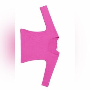 Tommy Hilfiger Pink Stretch Long Sleeve Top | Size S |Classic Preppy Essential